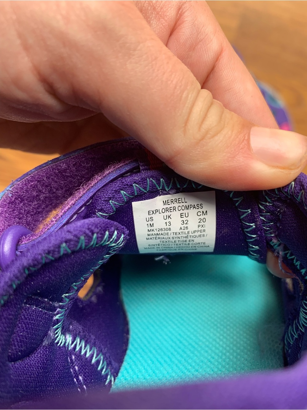 Merrell Kids Purple and Pink Closed-Toe Sandals Size 1 NWOT Summer Footwear - Picture 4 of 4
